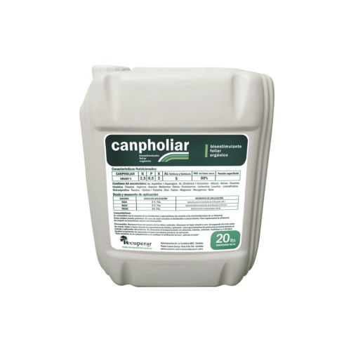 Canpholiar 2,5 - 0,5 - 2 - Ácidos fúlvicos y húmicos 5 - MO base seca 80% | 20 lts